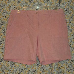 Red and White Stripe Shorts